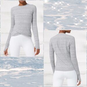 Lululemon Close to Crossing Long Sleeve *Rulu Size 4 - Vivid Stripe Jacquard